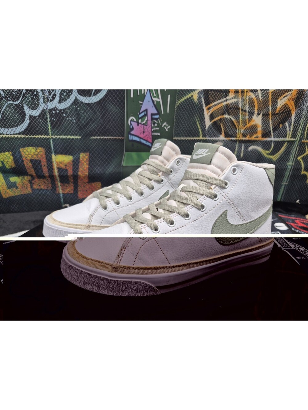 Nike Court Legacy Mid Next Nature Sneaker FV6036-101 White/Jade Horizon women 10